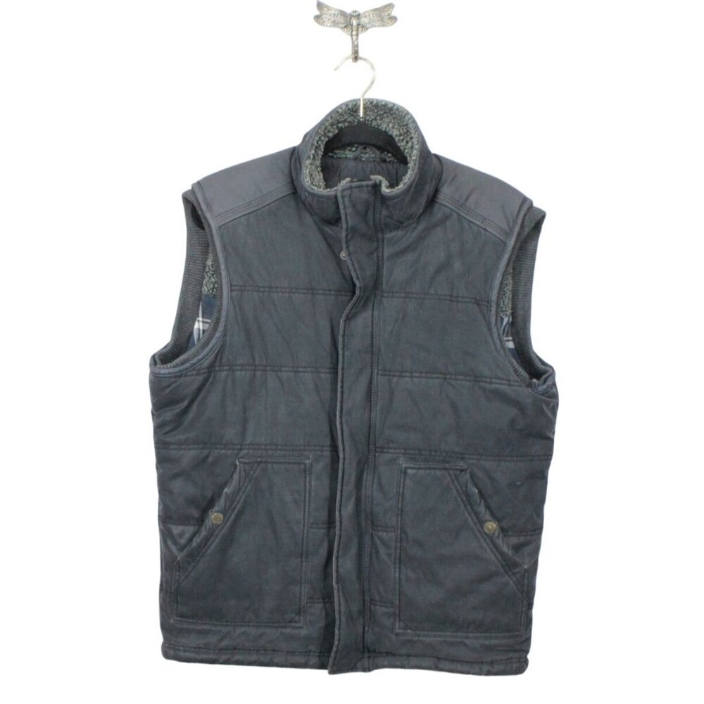 Fat Face Bodywarmer Padded Outdoor Quilted Jacket Vest Gray Size Medium